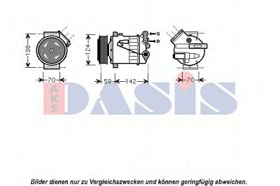 AKS DASIS 850393n -  Компрессор, кондиционер